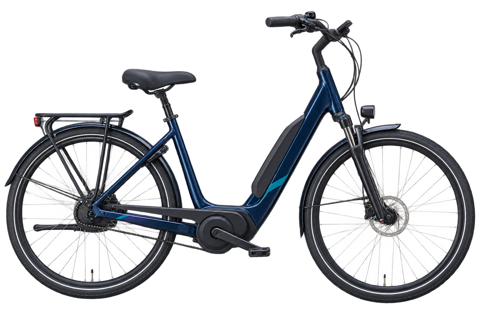 Voorbeeld van een geregistreerde elektrische fiets